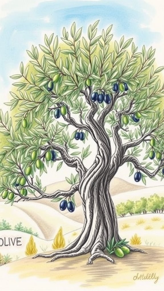 artistic representation of olive