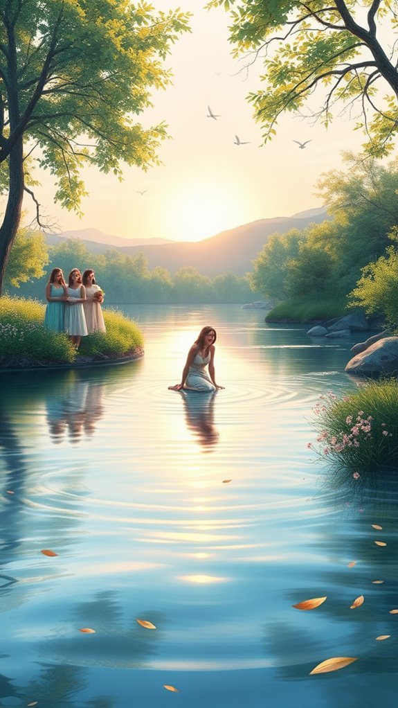 baptism in serene river
