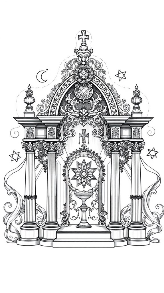 black and white illustration