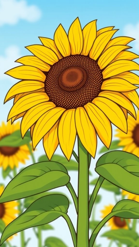 bright hopeful sunflower graphics