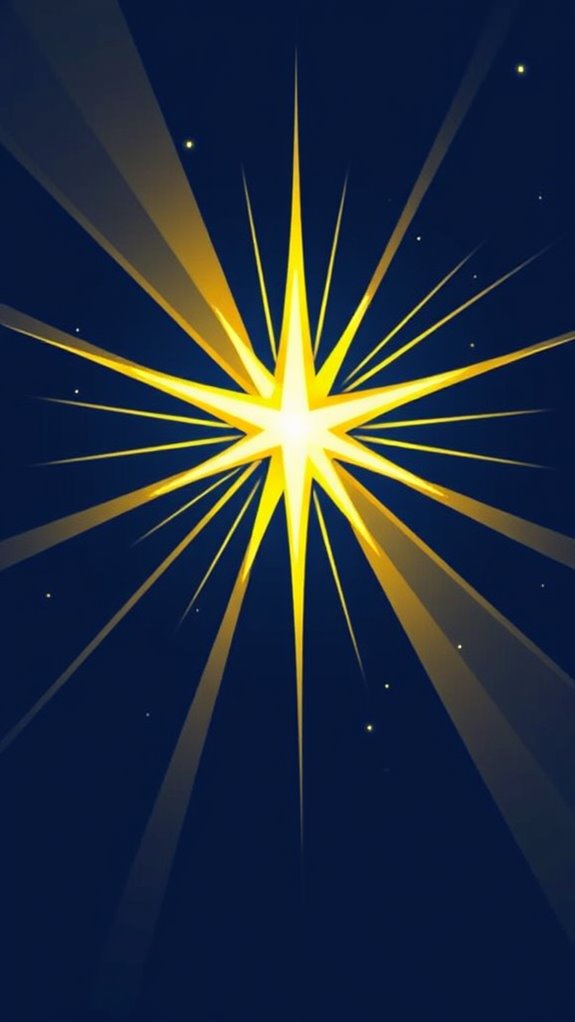 christmas star graphic illustration