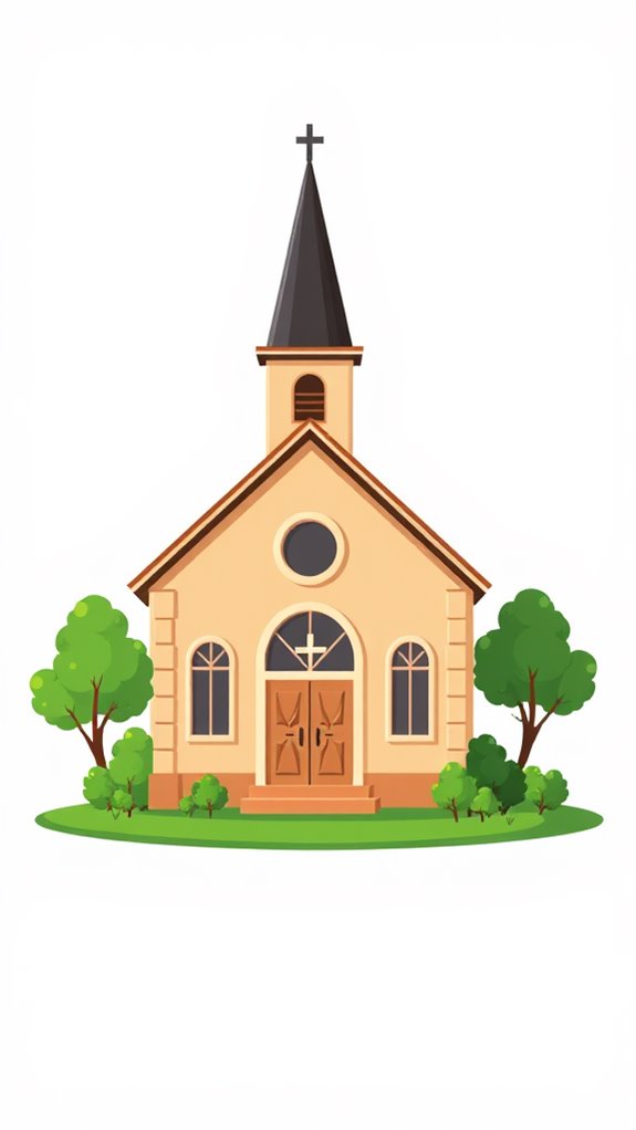 church architecture vector images
