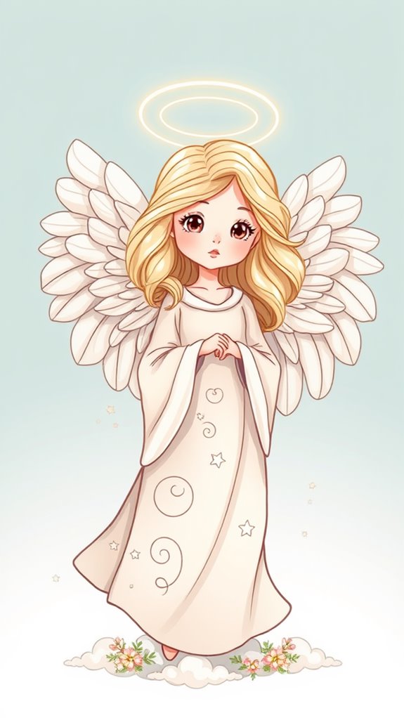 classic cartoon angel illustration