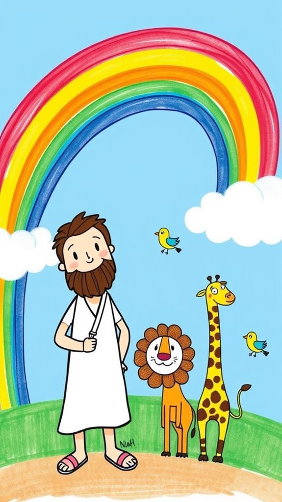 colorful character drawing guide