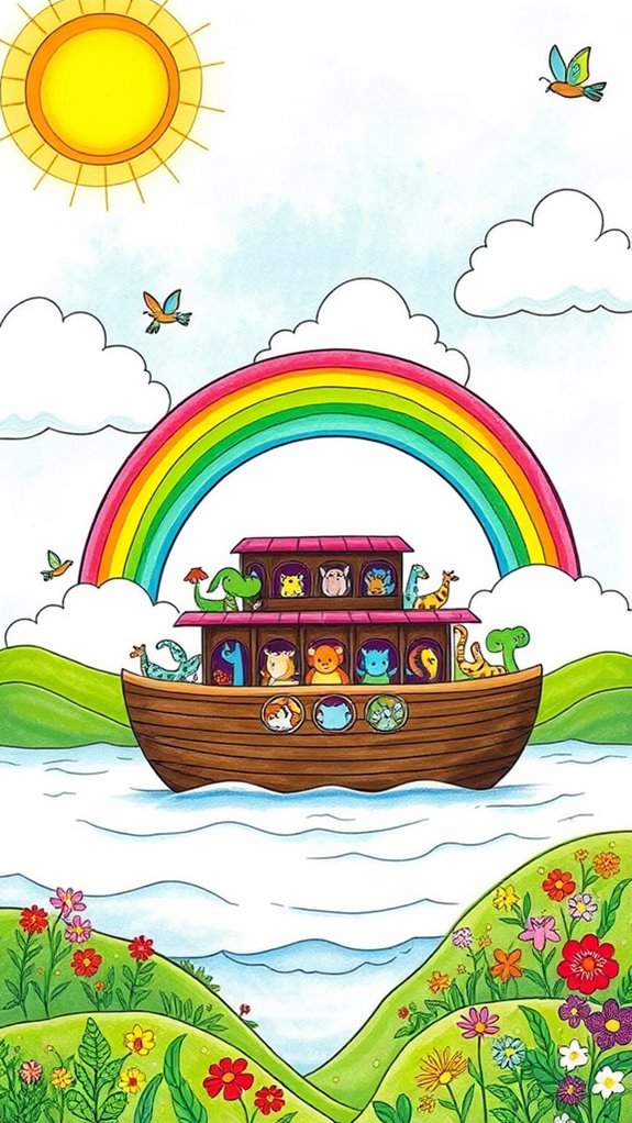 colorful nature scene illustration