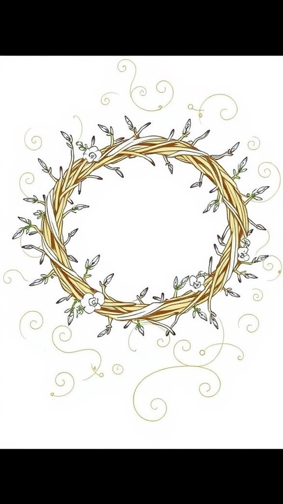 crown of thorns doodle