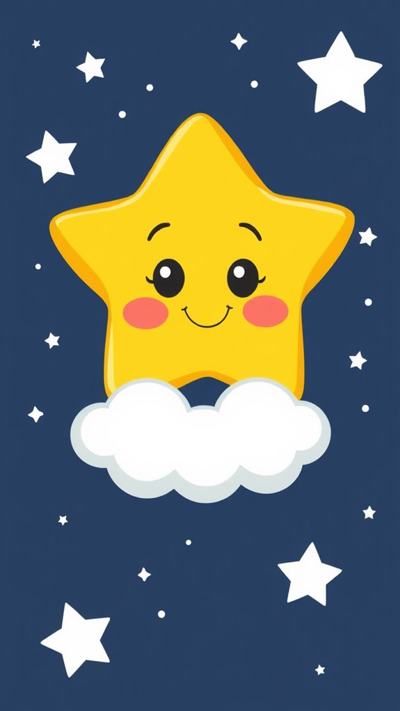 cute celestial star illustration