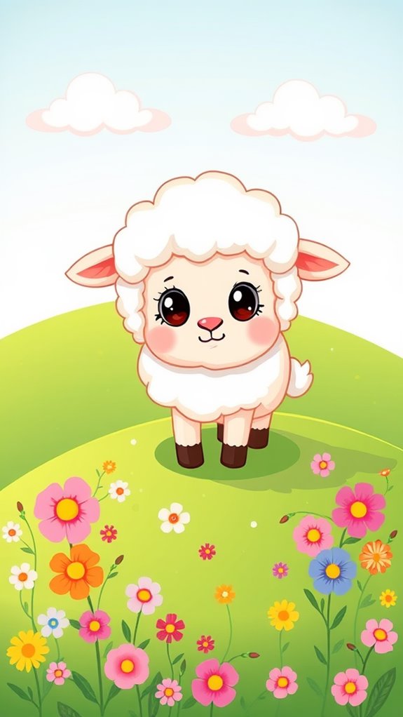 cute sheep illustration graphics