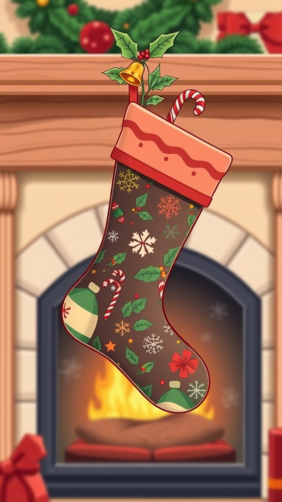 festive holiday stocking images
