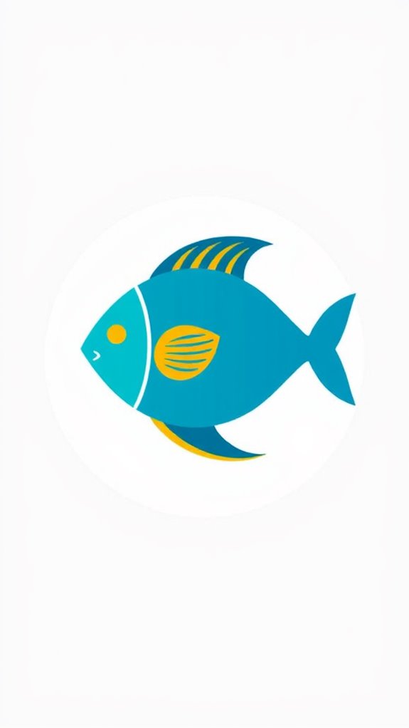 fish icon graphic design
