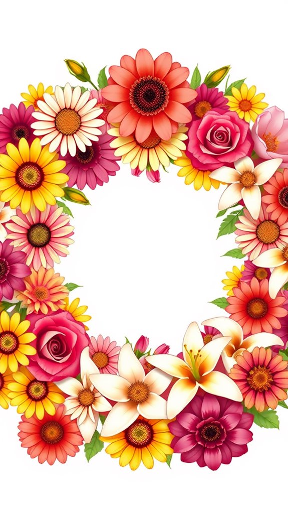 floral themed prayer illustration design