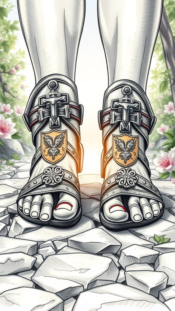 gospel adorned feet illustration