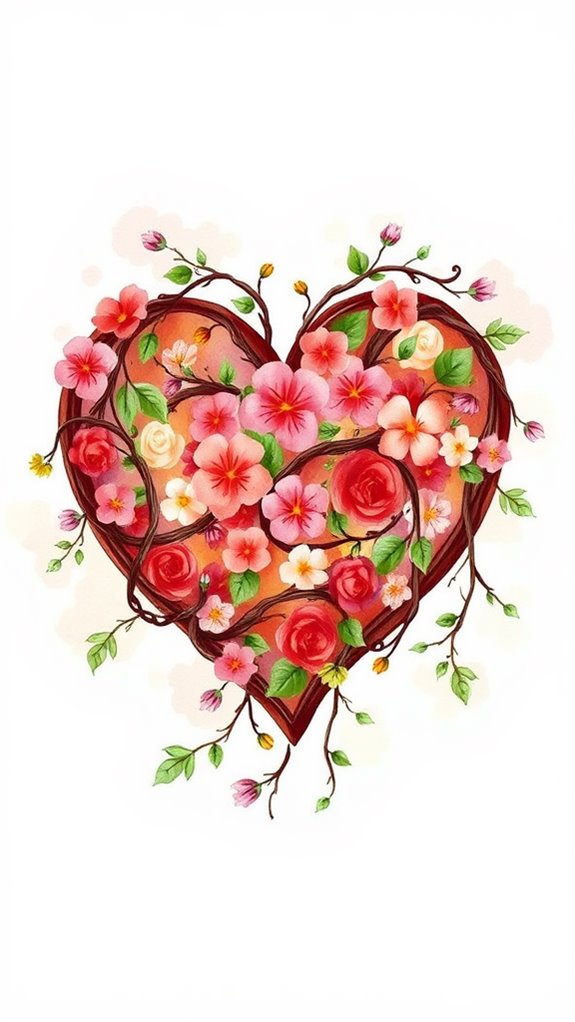 grateful heart illustration design