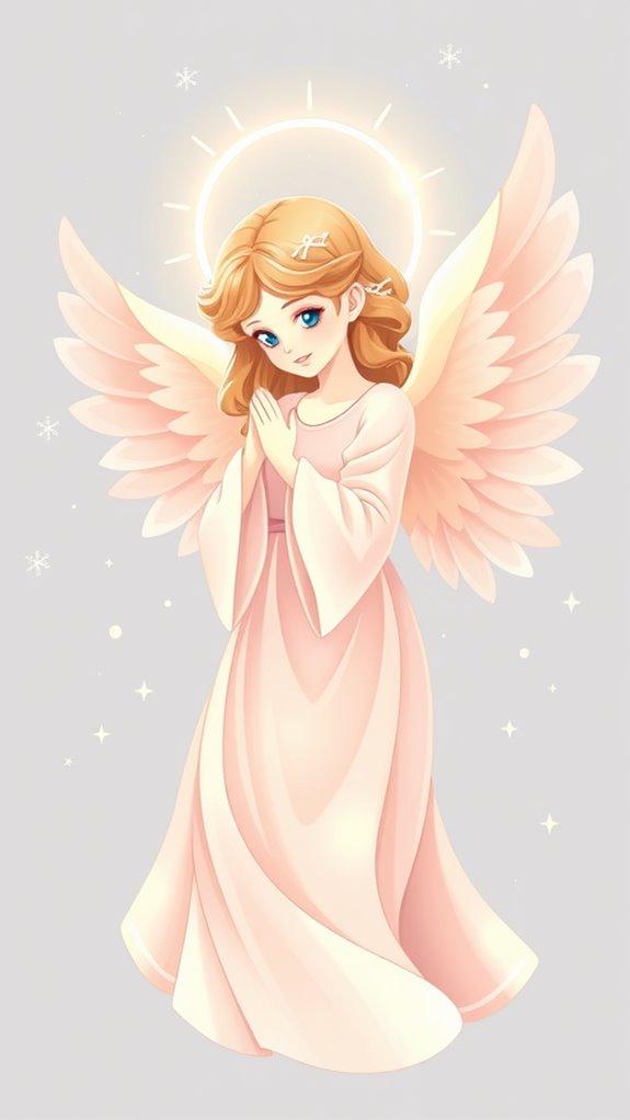 haloed angel illustration graphic