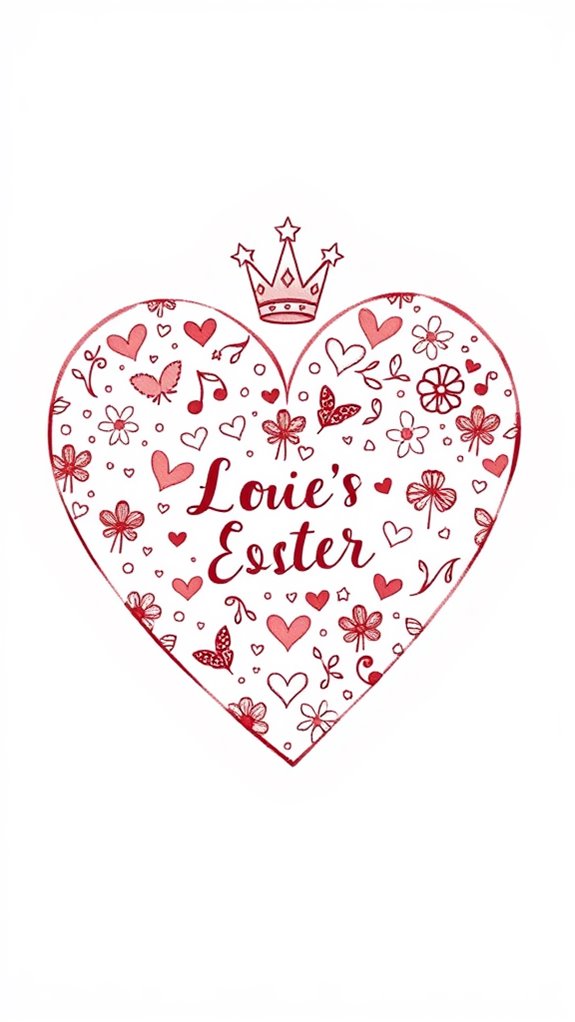 hand drawn heart illustration design