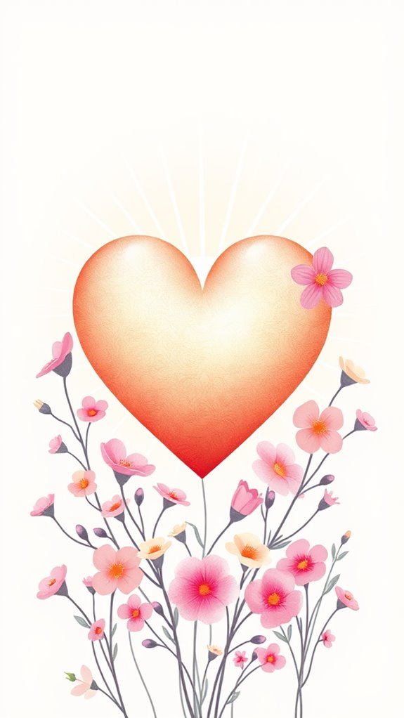 heart themed prayer illustration