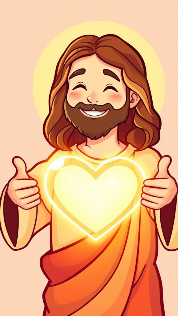 heartwarming jesus clipart design
