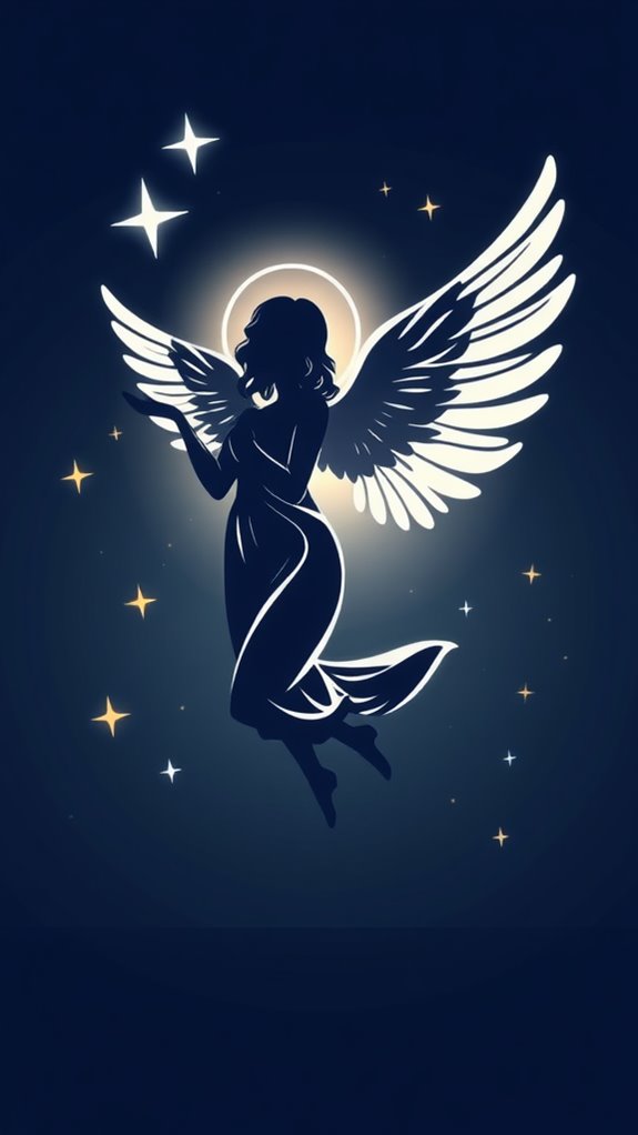 heavenly angelic figure illustration