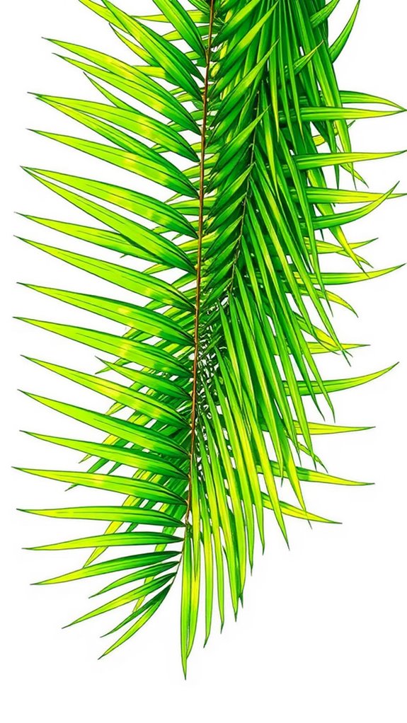 illustration of palm leaves