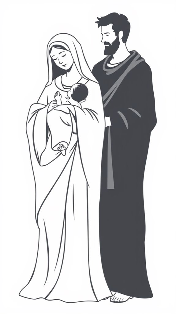 joseph silhouette clipart design