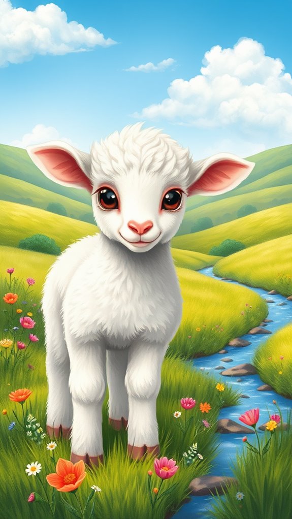 lifelike sheep illustration technique