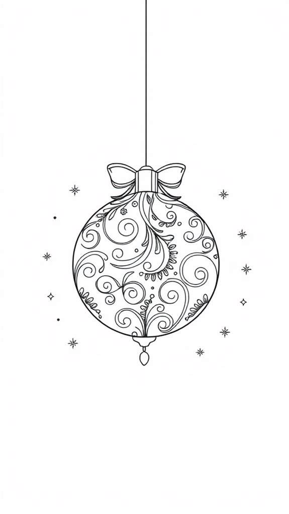 minimalist holiday ornament design