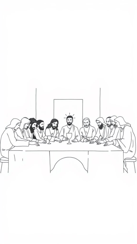minimalist last supper art