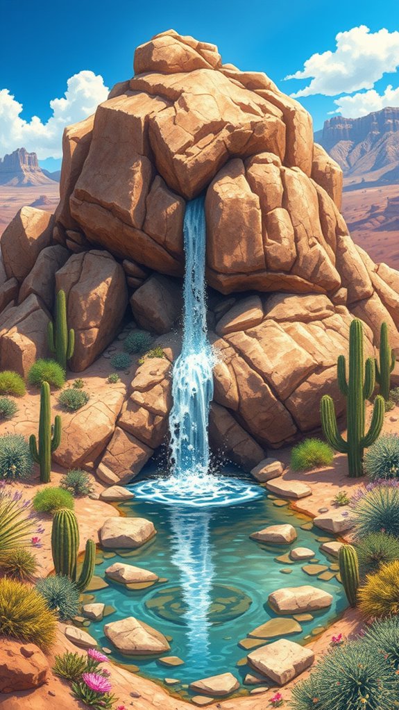 miraculous water from rock