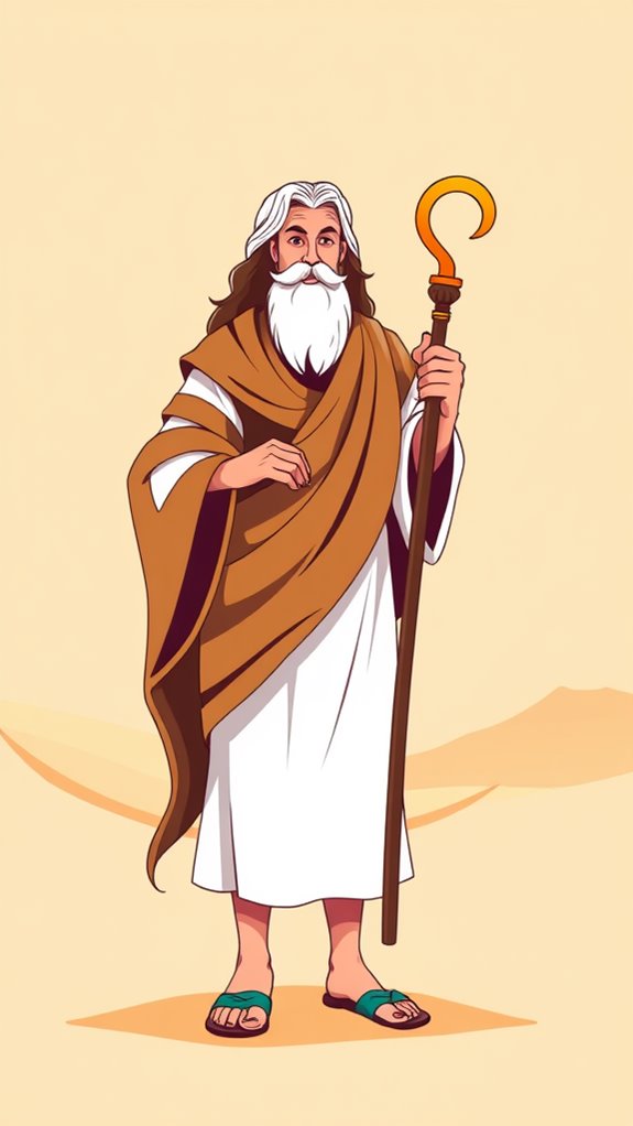 moses holding staff clipart