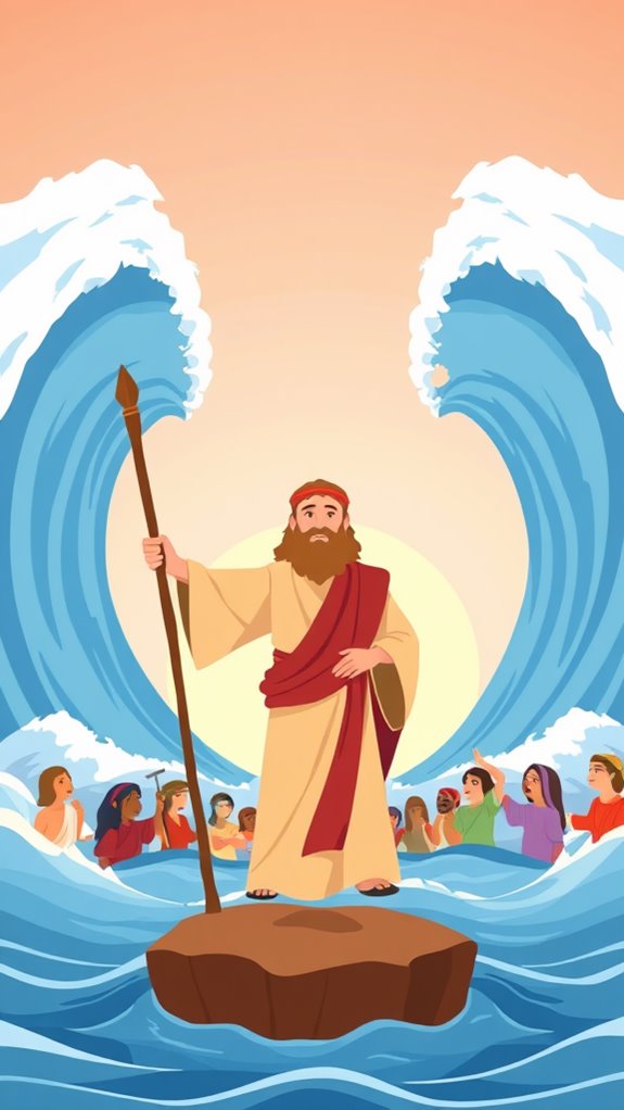 moses parts the sea