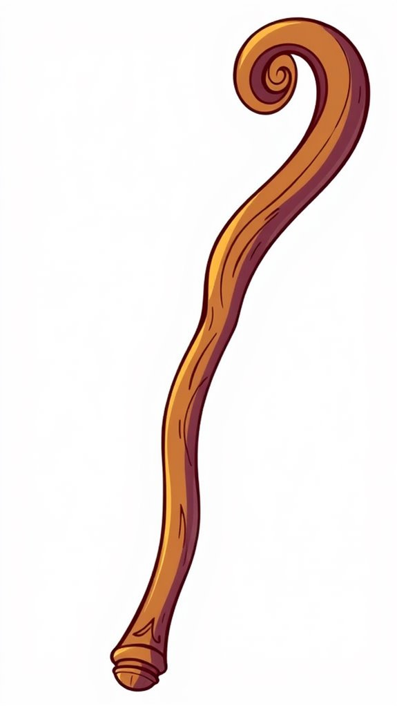 moses staff clipart illustration