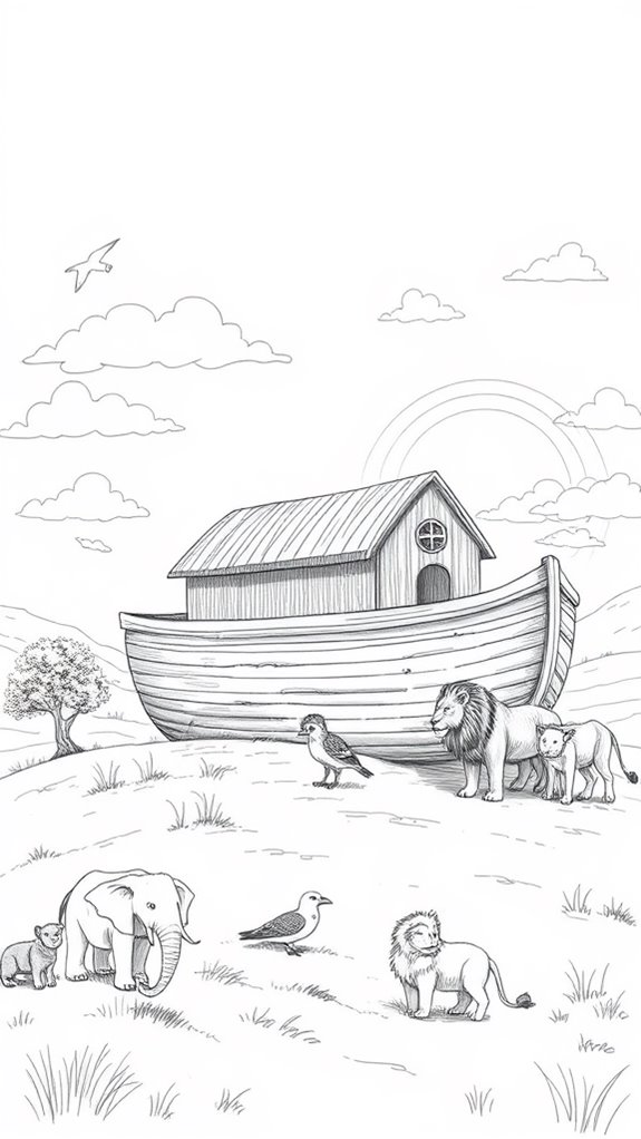 noah s ark illustrated design