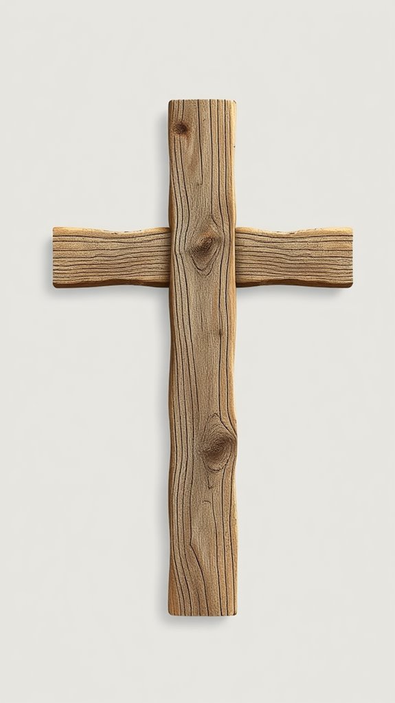 rustic wooden cross illustration