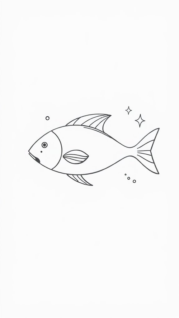 simple fish symbol illustration