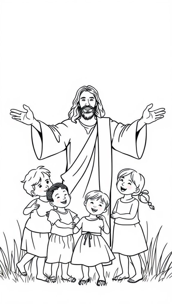 simple jesus and children