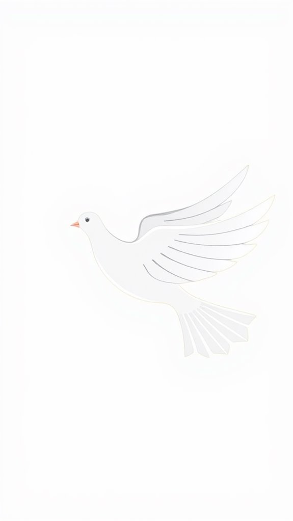 simple outline of dove