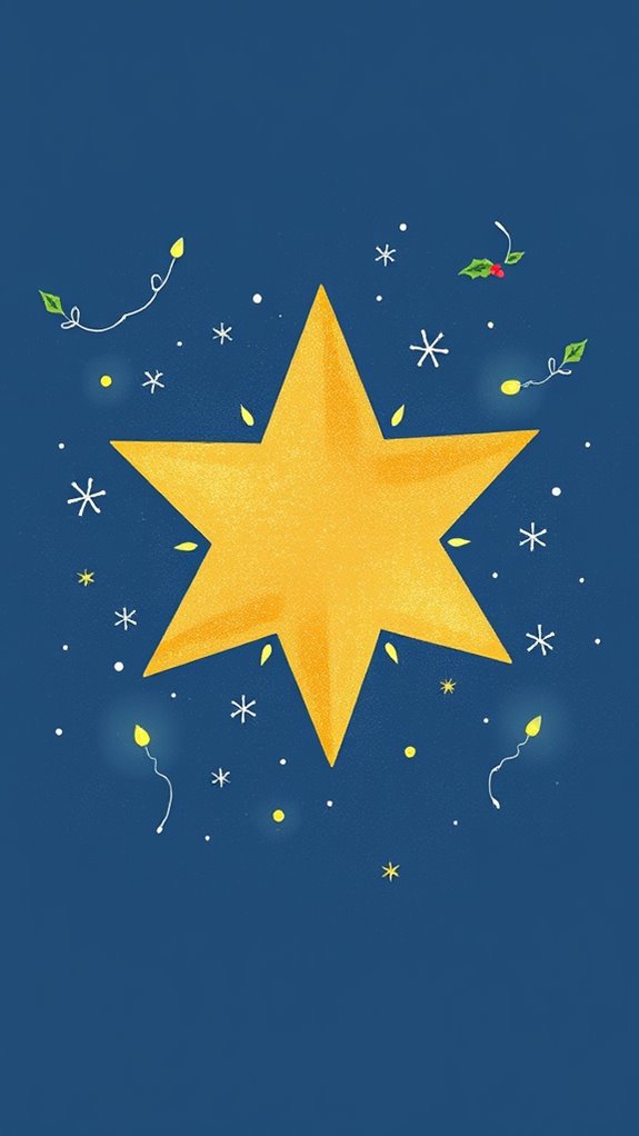 star drawing for christmas