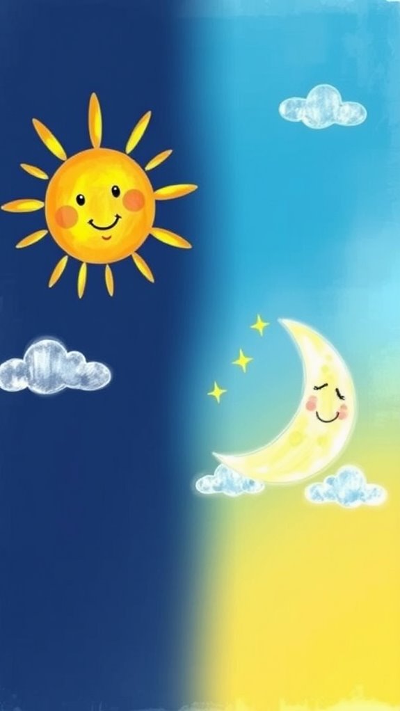 sun and moon artwork