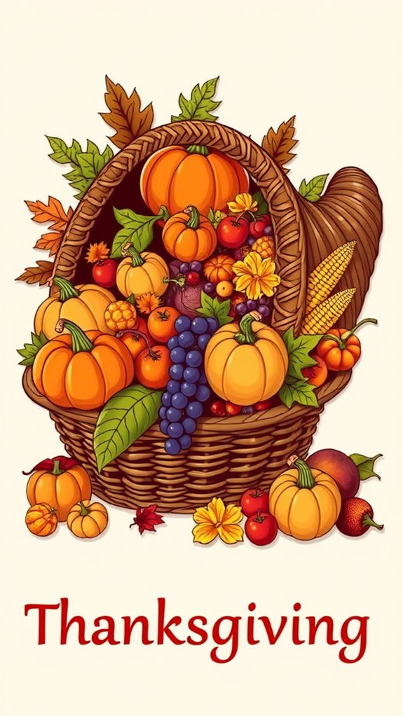 thanksgiving harvest abundance illustration