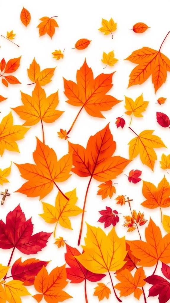 thanksgiving themed leaf graphics