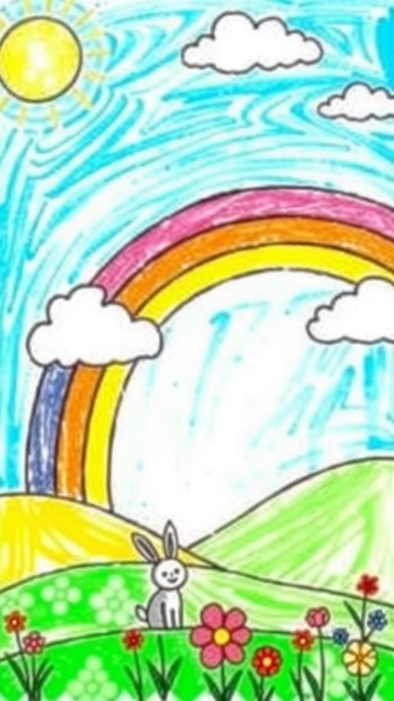 vibrant multi hued artwork