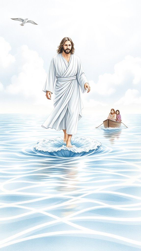 walking on water illustration