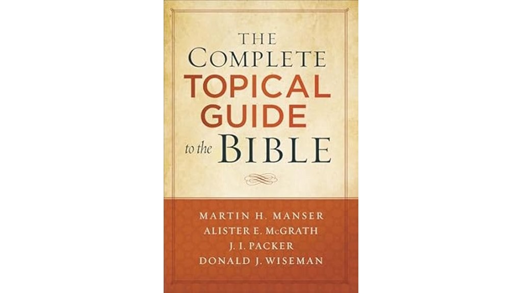 comprehensive biblical subject reference