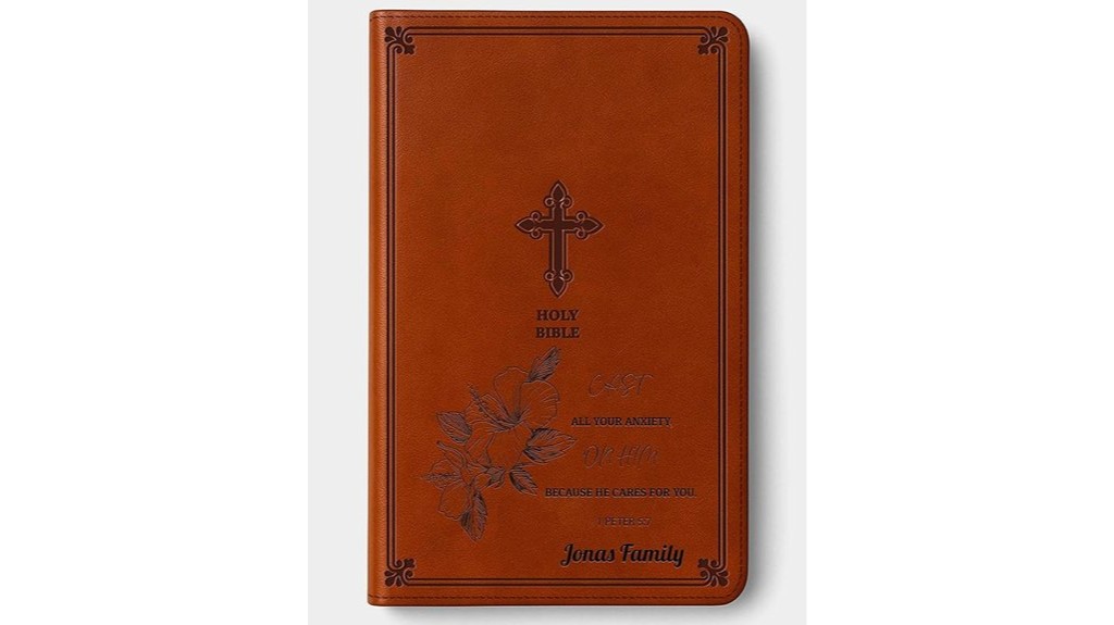 engraved family name bible
