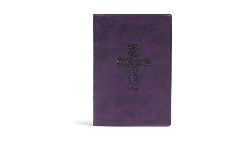 purple leather study bible