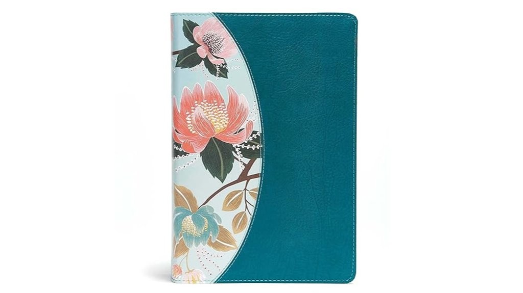 teal leather bible for women